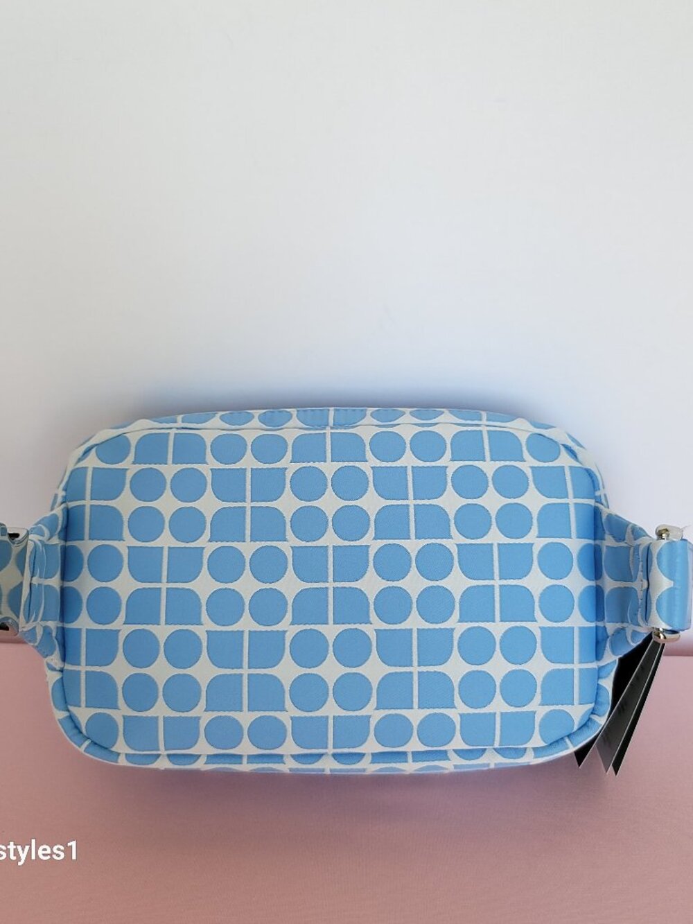 KATE SPADE Belt Bag Noel Jacquarded Printed Fabric Bag- Astral Blue color ⭐ - Picture 8 of 16